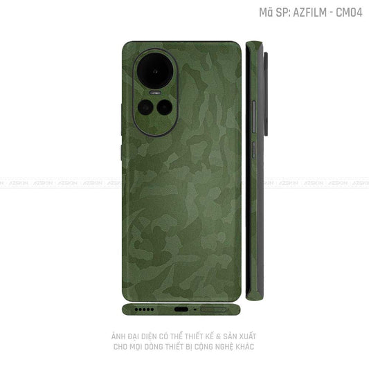 Dán Skin Điện Thoại OPPO Reno Series Vân Camo Xanh | CM04