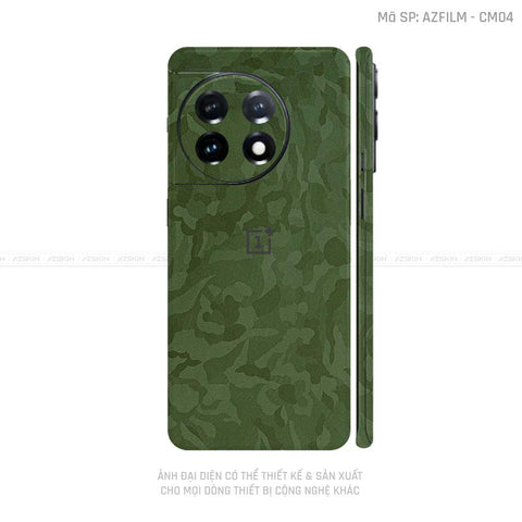 Dán Skin Oneplus Ace Series Vân Camo Xanh | CM04