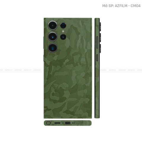 Dán Skin Galaxy S23 Series Vân Camo Xanh | CM04