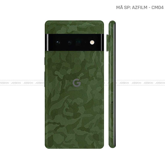 Dán Skin Google Pixel 6 Series Vân Camo Xanh | CM04