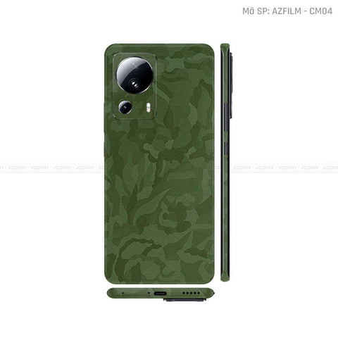 Dán Skin Xiaomi 13 Series Màu Camo Xanh | CM03