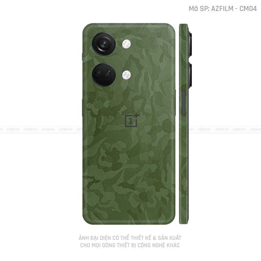 Dán Skin Oneplus Nord Series Vân Camo Xanh | CM04