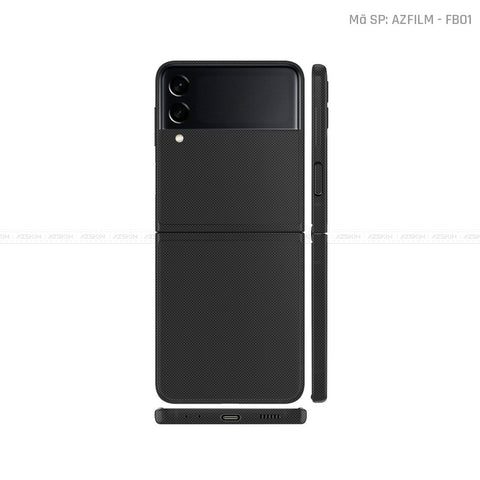 Dán Skin Galaxy Zflip4 Vân Fabic Black | FB01