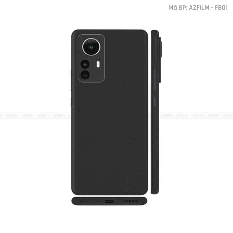 Dán Skin Xiaomi 12 Series Màu Fabric Đen | FB01
