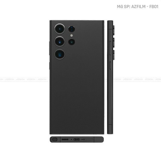 Dán Skin Samsung Galaxy S24 Series Vân Fabic Black | FB01
