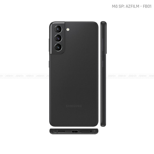Dán Skin Galaxy S21 Series Vân Fabic Đen | FB01