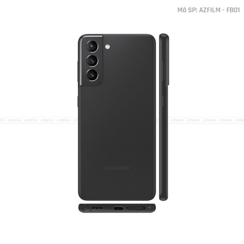 Dán Skin Galaxy S21 Series Vân Fabic Đen | FB01