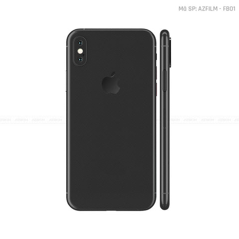 Dán Skin IPhone X Series Vân Fabic Black | FB01
