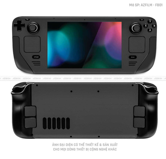 Dán Skin Máy Chơi Game Steam Deck Vân Fabic Black  | FB01