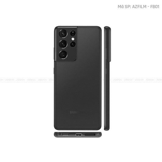 Dán Skin Galaxy S21 Series Vân Fabic Đen | FB01