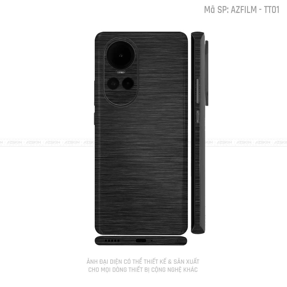 Dán Skin Điện Thoại OPPO Reno Series Vân Titan Xước Đen | TT01