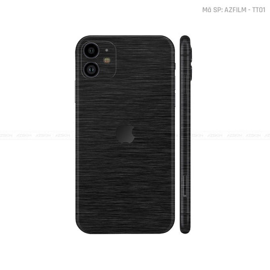 Dán Skin IPhone 11 Series Vân Xước Titan Đen | TT01