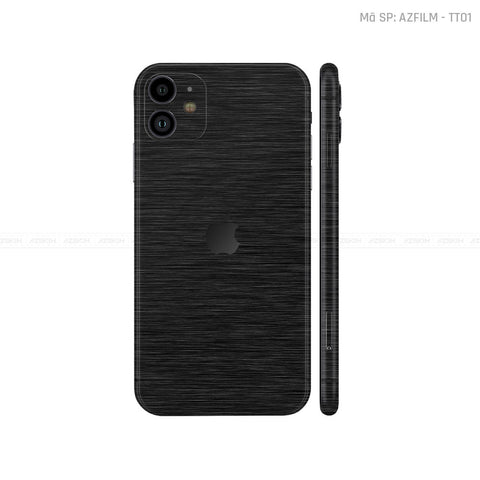 Dán Skin IPhone 11 Series Vân Xước Titan Đen | TT01
