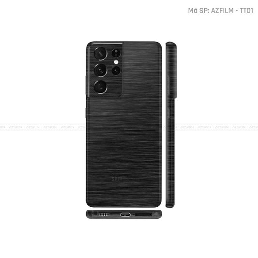 Dán Skin Galaxy S21 Series Vân Titan Đen | TT01