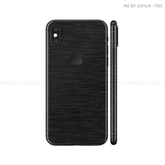 Dán Skin IPhone X Series Vân Xước Titan Đen | TT01