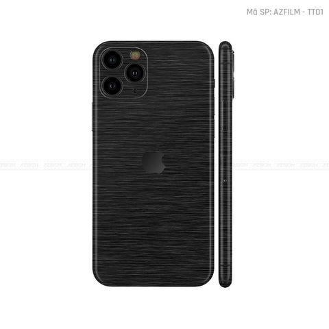 Dán Skin IPhone 11 Series Vân Xước Titan Đen | TT01