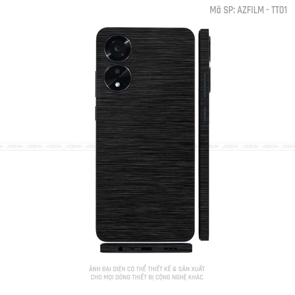 Miếng Dán Skin Điện Thoại OPPO A Series Màu Đen Xước | TT01