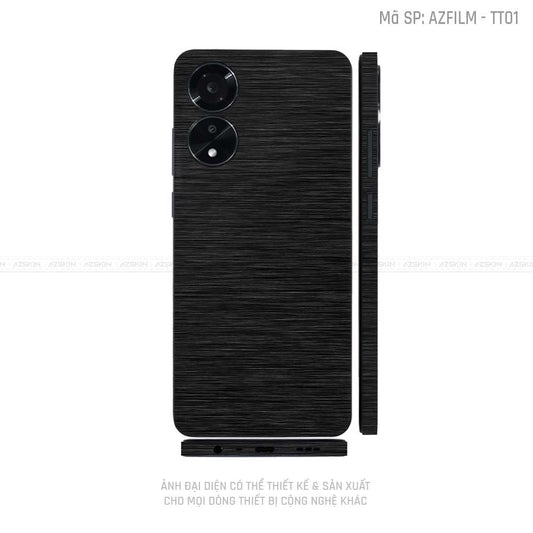 Miếng Dán Skin Điện Thoại OPPO A Series Màu Đen Xước | TT01