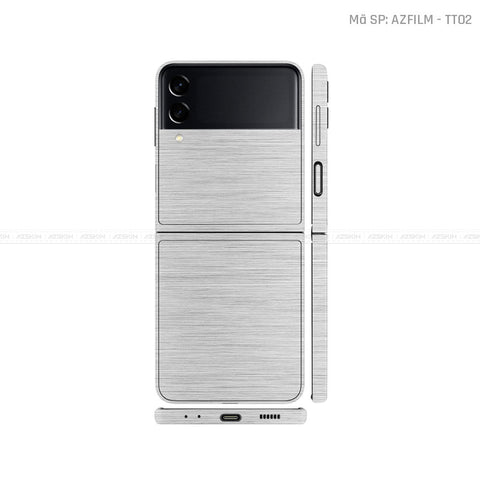 Dán Skin Galaxy Zflip4 Vân Titan Xước Bạc | TT02