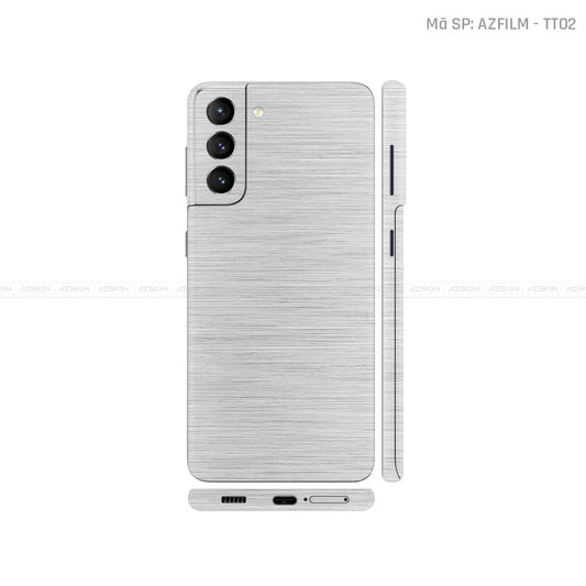Dán Skin Galaxy S21 Series Vân Titan Bạc | TT02