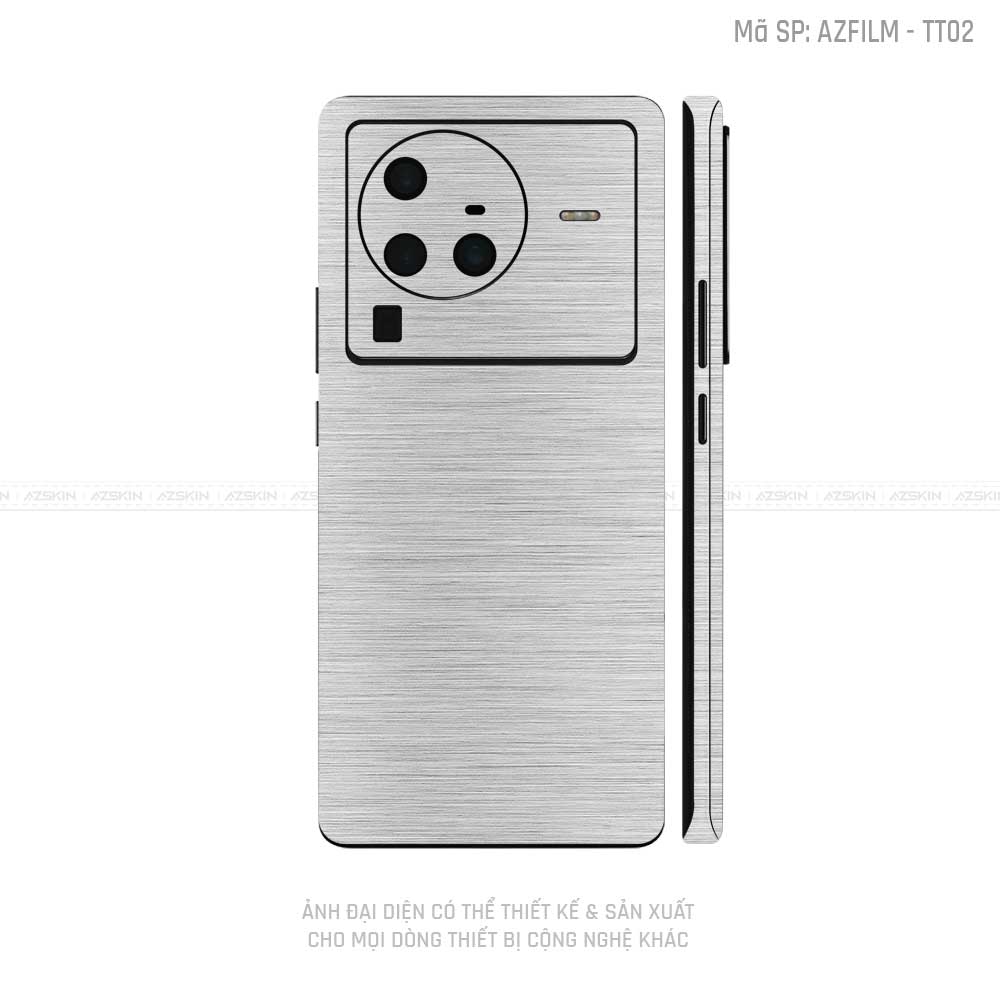 Dán Skin Vivo X Series Vân Titan Xước Bạc | TT02