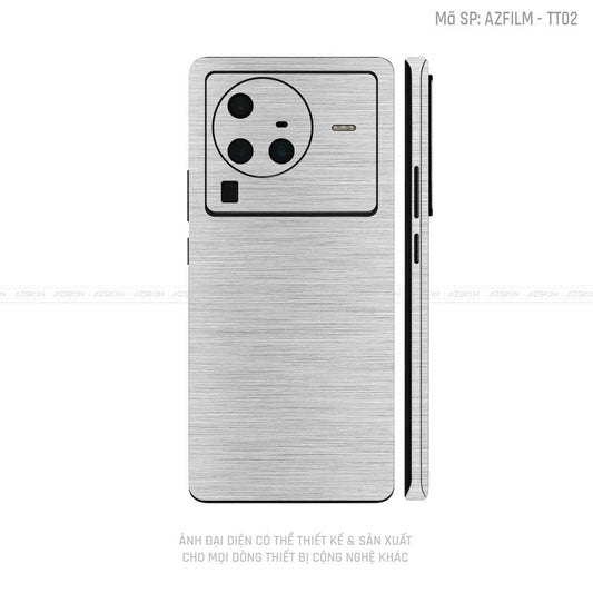 Dán Skin Vivo X Series Vân Titan Xước Bạc | TT02
