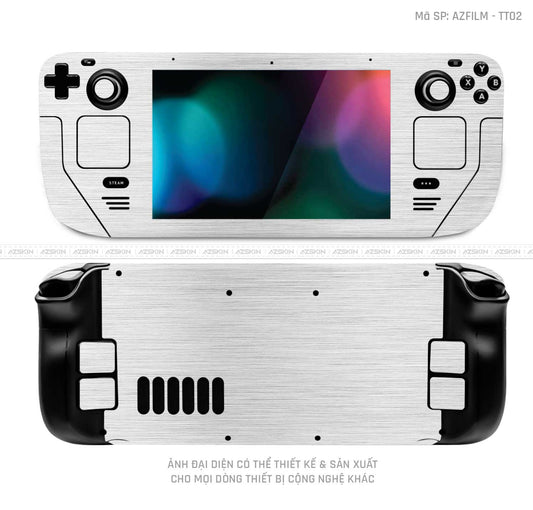 Dán Skin Máy Chơi Game Steam Deck Vân Titan Xước Bạc  | TT02