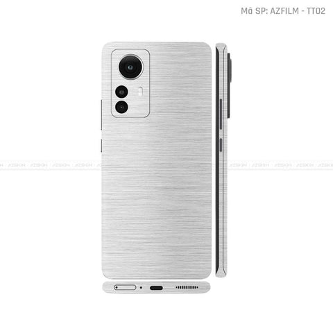 Dán Skin Xiaomi 12 Series Màu Bạc Xước | TT02