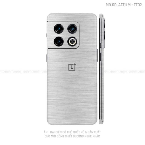 Dán Skin Oneplus 10 Series Vân Xước Titan Bạc | TT02