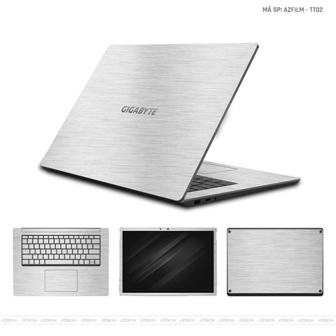 Dán Skin Laptop Gigabyte Vinyl Series Màu Bạc Xước | TT02