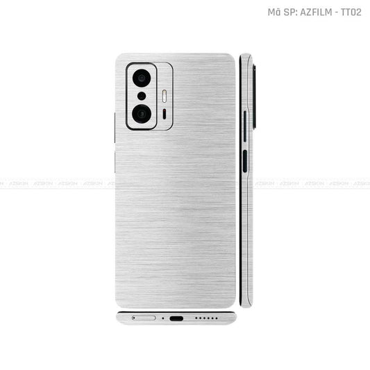 Dán Skin Xiaomi 11 Series Màu Bạc Xước | TT02