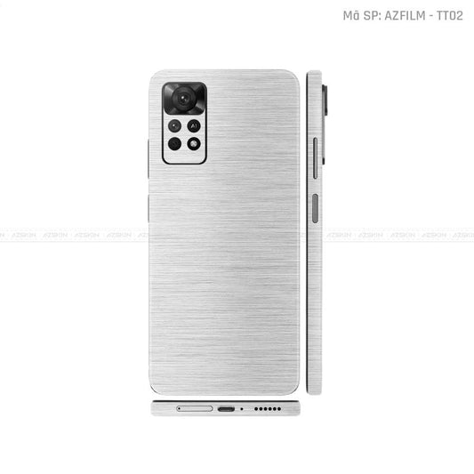 Dán Skin Xiaomi Redmi Note 11 Series Màu Bạc Xước | TT02