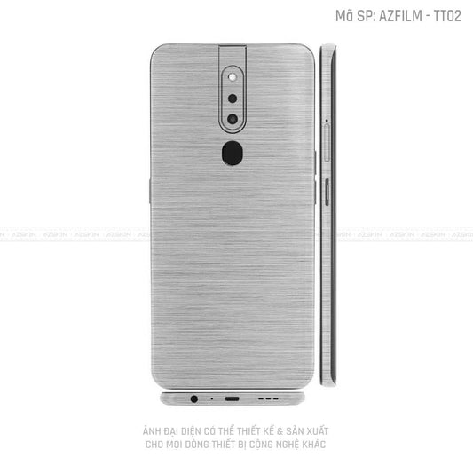 Miếng Dán Skin Điện Thoại OPPO F Series Vân Titan Xước Bạc | TT02