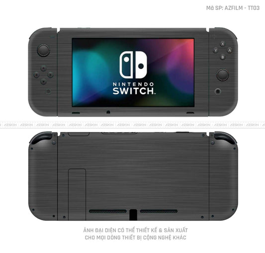 Dán Skin Máy Chơi Game Nintendo Switch Vân Titan Xám | TT03