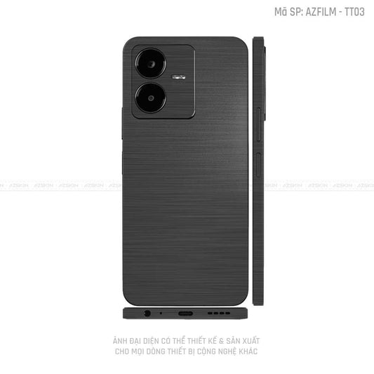 Dán Skin Vivo Y Series Vân Titan Xước Xám | TT03