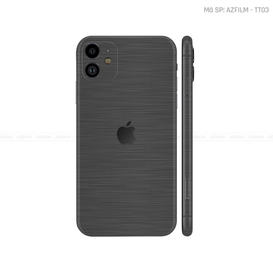 Dán Skin IPhone 11 Series Vân Xước Titan Xám | TT03