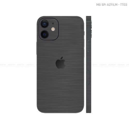Dán Skin IPhone 12 Series Vân Xước Titan Xám | TT03