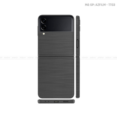 Dán Skin Galaxy Zflip4 Vân Titan Xước Xám | TT03