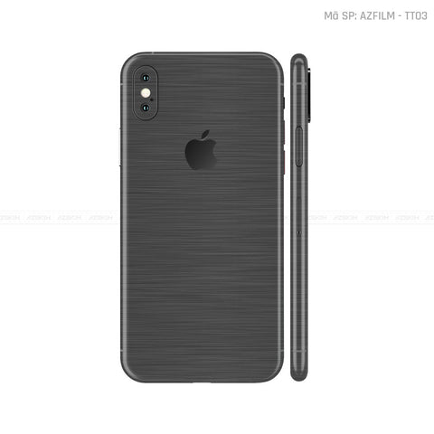Dán Skin IPhone X Series Vân Xước Titan Xám | TT01