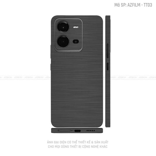 Dán Skin Vivo V Series Vân Titan Xước Xám | TT03