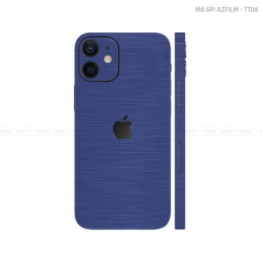Dán Skin IPhone 12 Series Vân Carbon Xanh | CA02