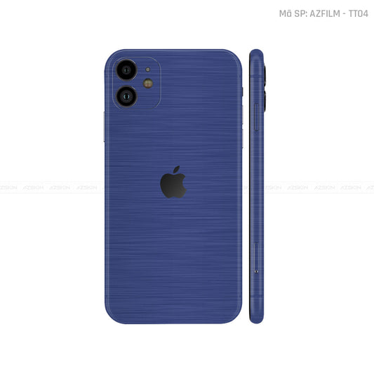 Dán Skin IPhone 11 Series Vân Xước Titan Xanh | TT04