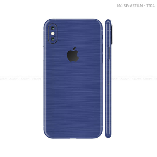 Dán Skin IPhone X Series Vân Xước Titan Xanh | TT04