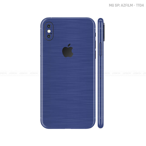 Dán Skin IPhone X Series Vân Xước Titan Xanh | TT04