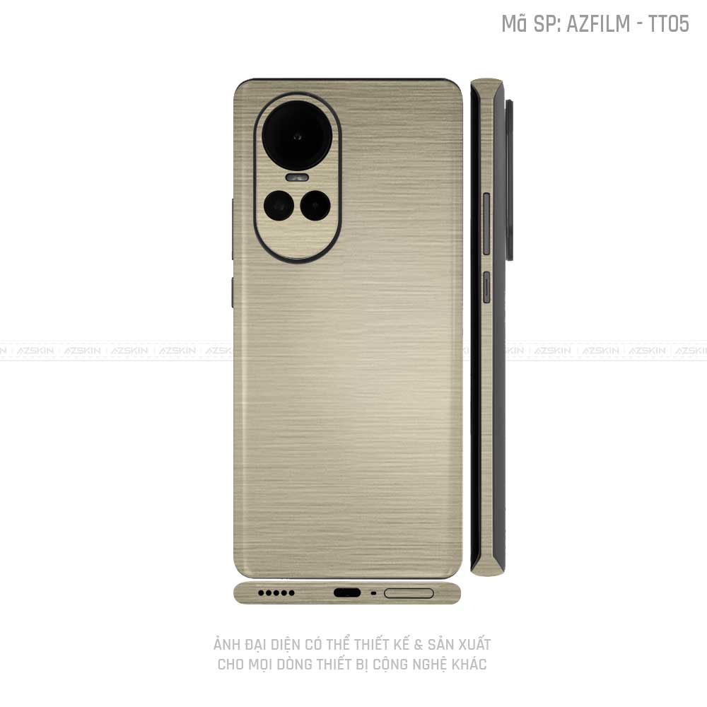 Dán Skin Điện Thoại OPPO Reno Series Vân Titan Xước Vàng | TT05