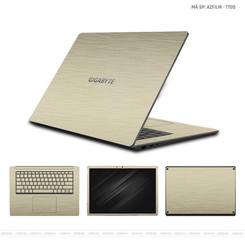 Dán Skin Laptop Gigabyte Vinyl Series Màu Vang Xước | TT05