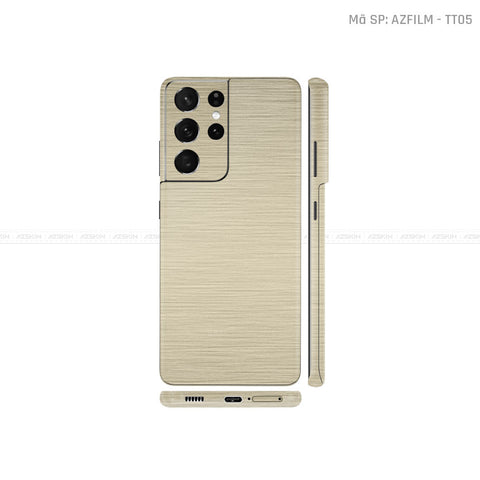 Dán Skin Galaxy S21 Series Vân Titan Vàng Sampanh | TT05