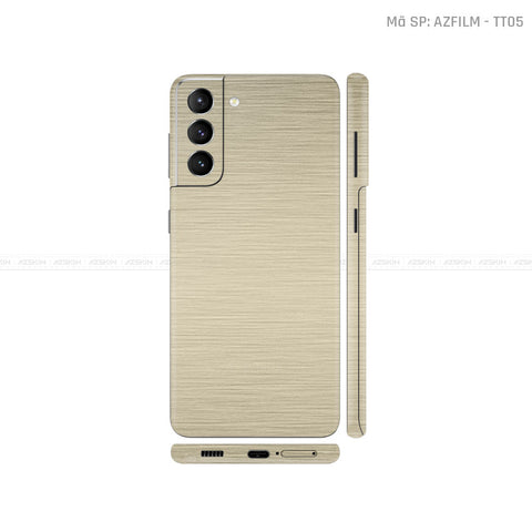 Dán Skin Galaxy S21 Series Vân Titan Vàng Sampanh | TT05