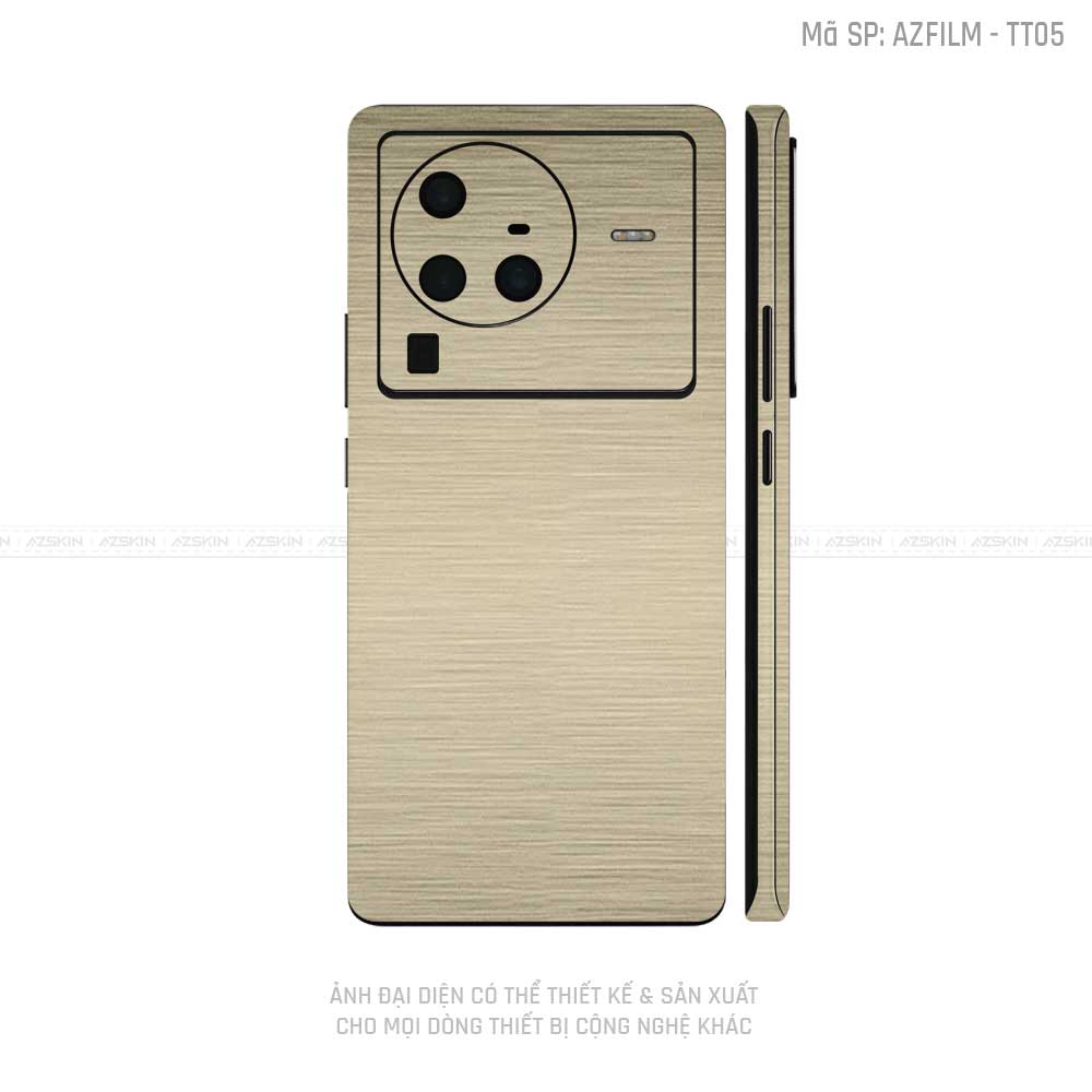 Dán Skin Vivo X Series Vân Titan Xước Vàng | TT05
