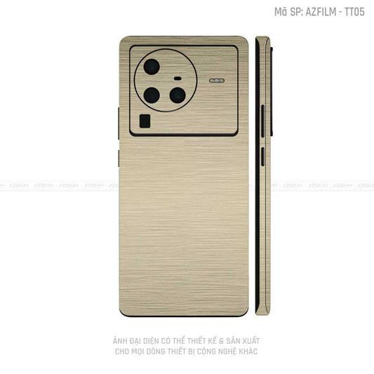Dán Skin Vivo X Series Vân Titan Xước Vàng | TT05